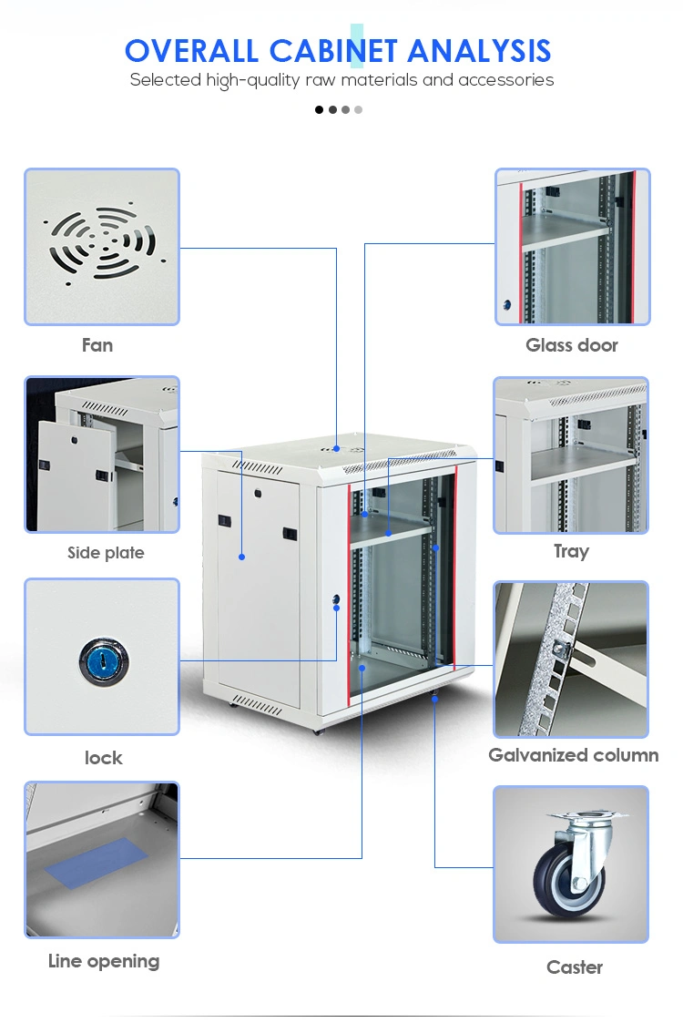 Data Server Rack 4u 6u 9u 12u Wall Mount Network Cabinet