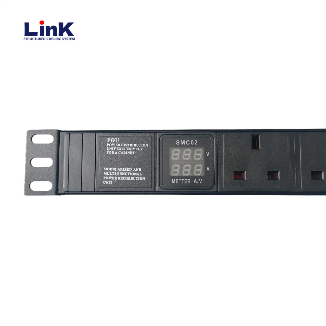 1u Rackmount Server Surge-Protected Lightning-Protected Smart Intelligent PDU with 1.5meter Plug