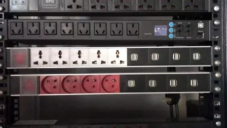 PDU 8 voies / 8 prises avec interrupteur pour rack d'armoire de serveur 19′